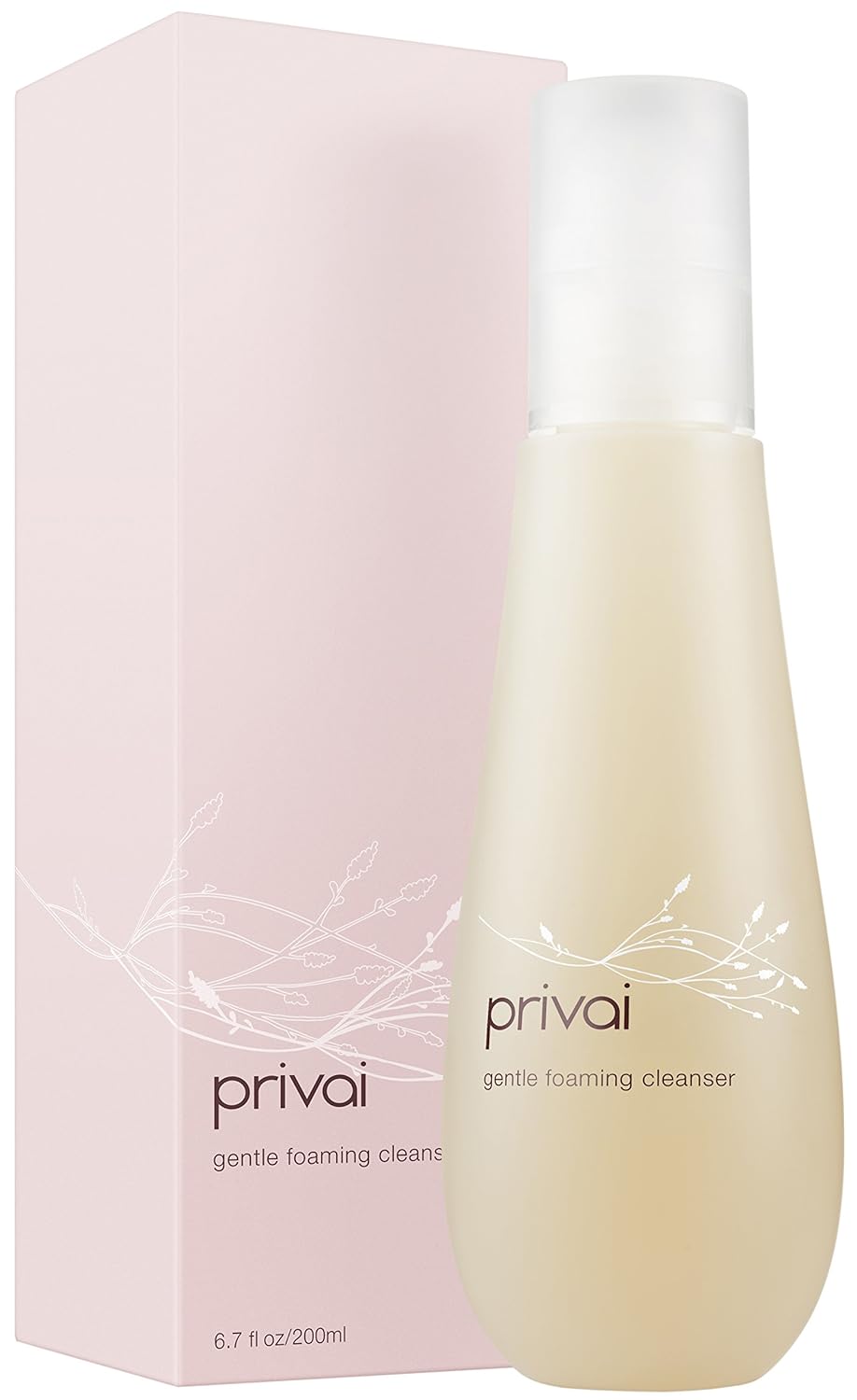 Privai Gentle Daily Foaming Cleanser, 6.7 fl oz, Natural Moisturizing Facial Cleanser with Aloe Vera & Oat Protein