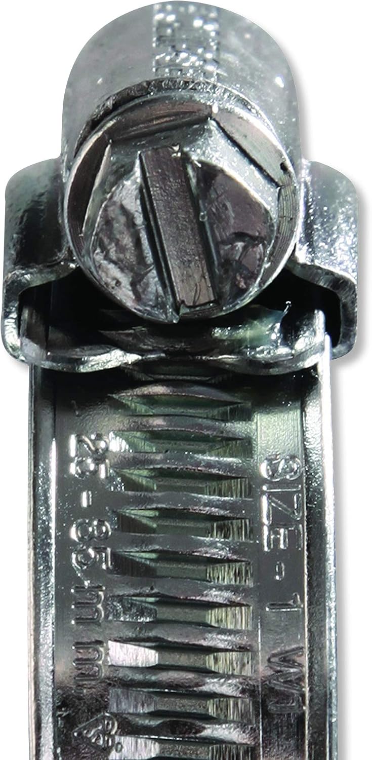 Eclipse Professional Tools ECW1-1 W1 Box of 10 25-35mm (1" - 1 ⅜") Mild Steel Worm Gear Hose Clamps, Silver, 11-16mm (½" - ⅝") - Image 5