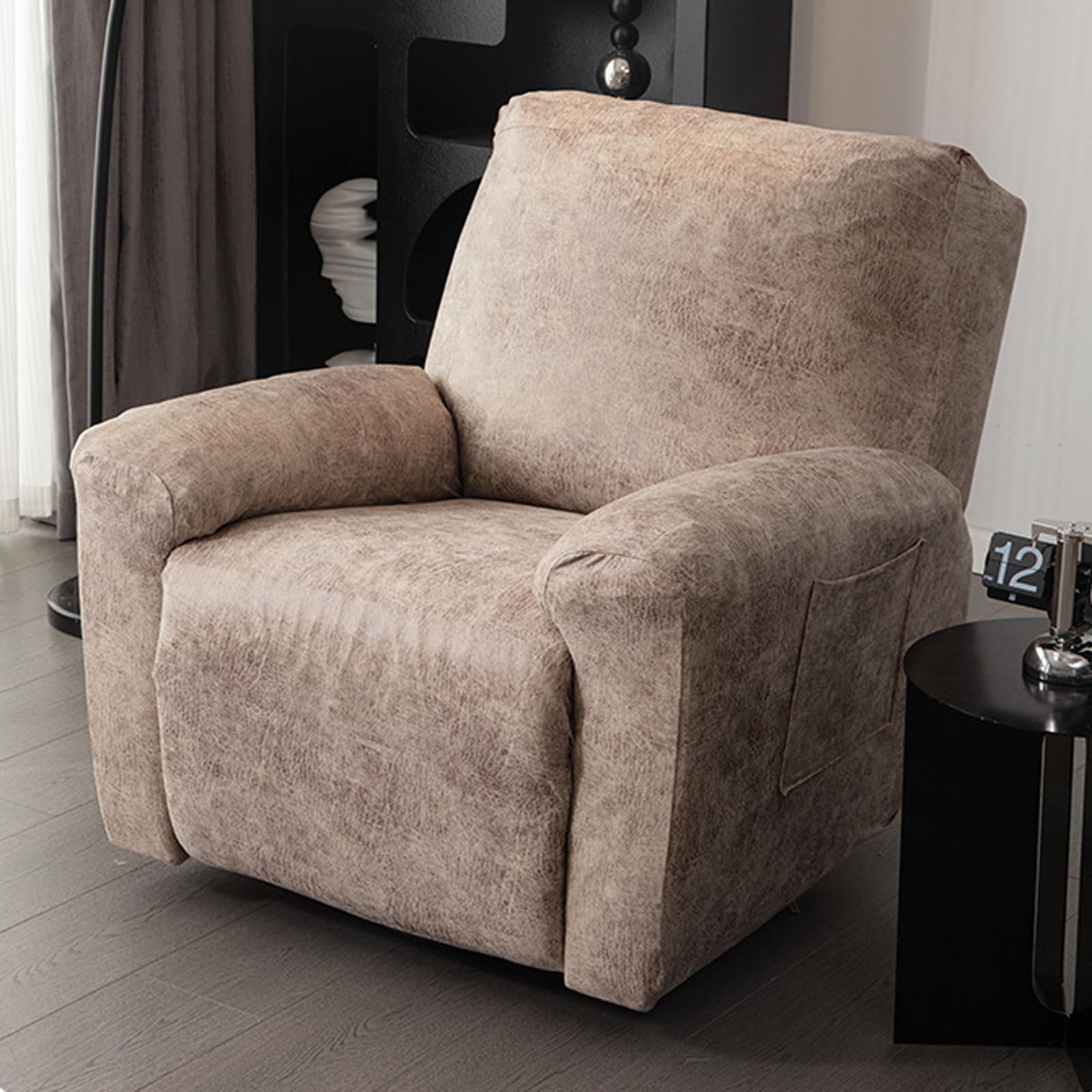 Copripoltrona Relax Reclinabile Elettrica Universale,Fodere per Poltrona Relax,Lavabile Antiscivolo Copripoltrona,Copri Poltrona con Tasche,1/2/3 Posti,para SillóN Reclinable
