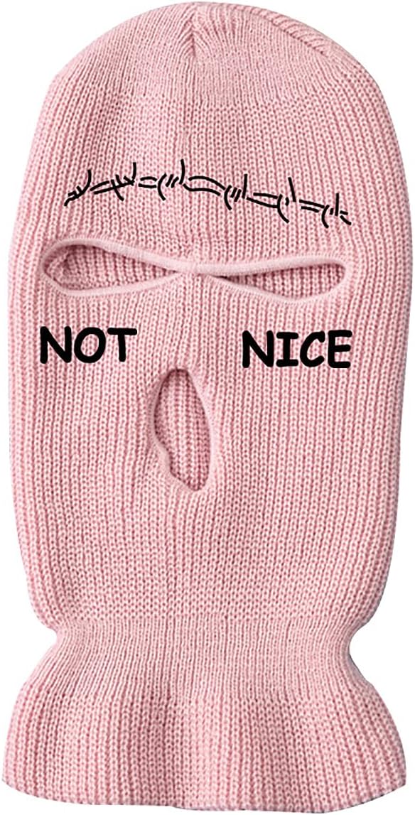 June SportsBalaclava Face Mask 3-Hole for Cold Weather, Winter Ski Mask for Men and Women Thermal Cycling Mask MK3, Not Nice, One Size