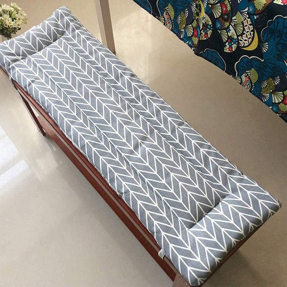 Cuscino Panca 100x30cm - Cotone Per Interni/Esterni, Con Cinghie, Morbido E Resistente - Foto 2