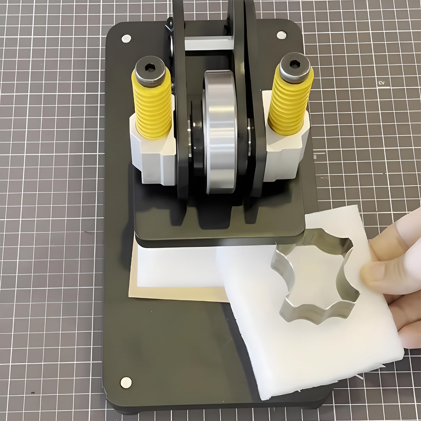 Máquina Cortadora De Cuero Profesional, Troqueladora Manual, Máquina De Estampado De Cuero Resistente, Cortador De 23,8 Mm Para Manualidades De Pu, Telas, Pegatinas Y Tarjetas