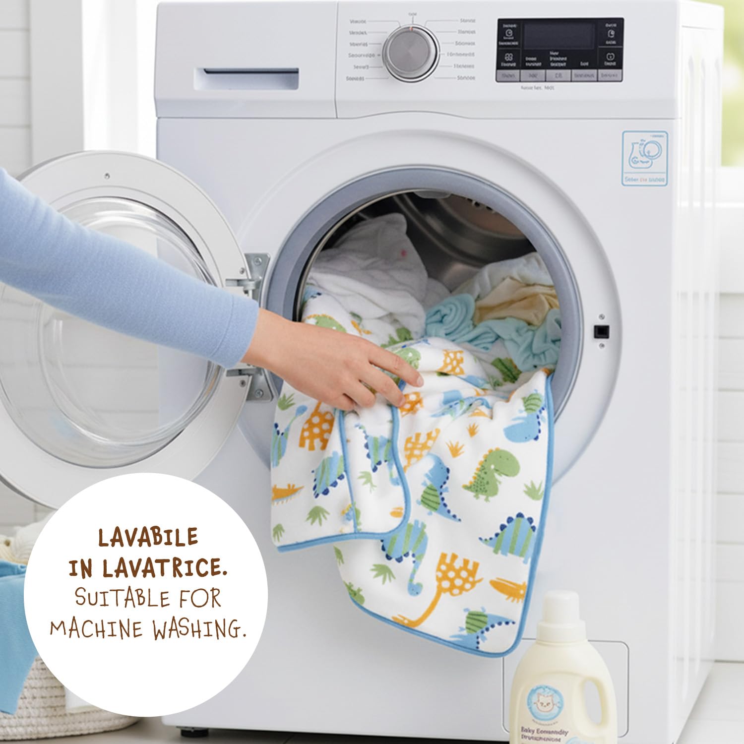 PERLETTI Traversine Neonato Fasciatoio Impermeabili Pacco Doppio - Traversa Teli Cambio Bambino Lavabili in Lavatrice - Traverse Bimbo Riutilizzabili Versatili Morbide (Set Azzurro + Verde, 50x70 cm)