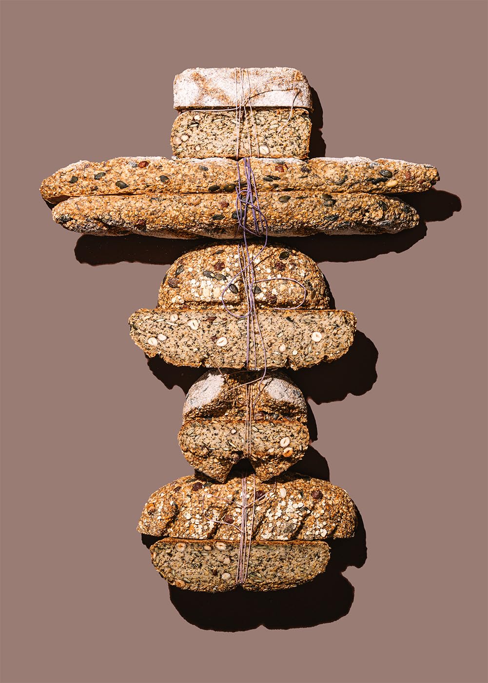Loggä Glutenfreies Brot, 5er Probierpaket (5x400g), Brotbackmischung, Eiweißbrot, Bio, Vegan, Keto, 1xNuss, 1x,Kernig, 1xFein, 1xFruchtig, 1xLower Carb