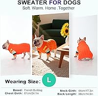 Vista 62 de Suéter XS cálido para perro, suéteres para perros pequeños, niñas y niños, suéter elástico para cachorros, suéter de cuello alto extra pequeño