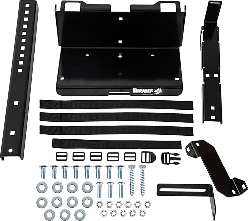 Miniatura 13 de Buyers Products LT23 - Estante pulverizador de mochila ajustable para remolques de paisaje, fácil almacenamiento para equipos y suministros de