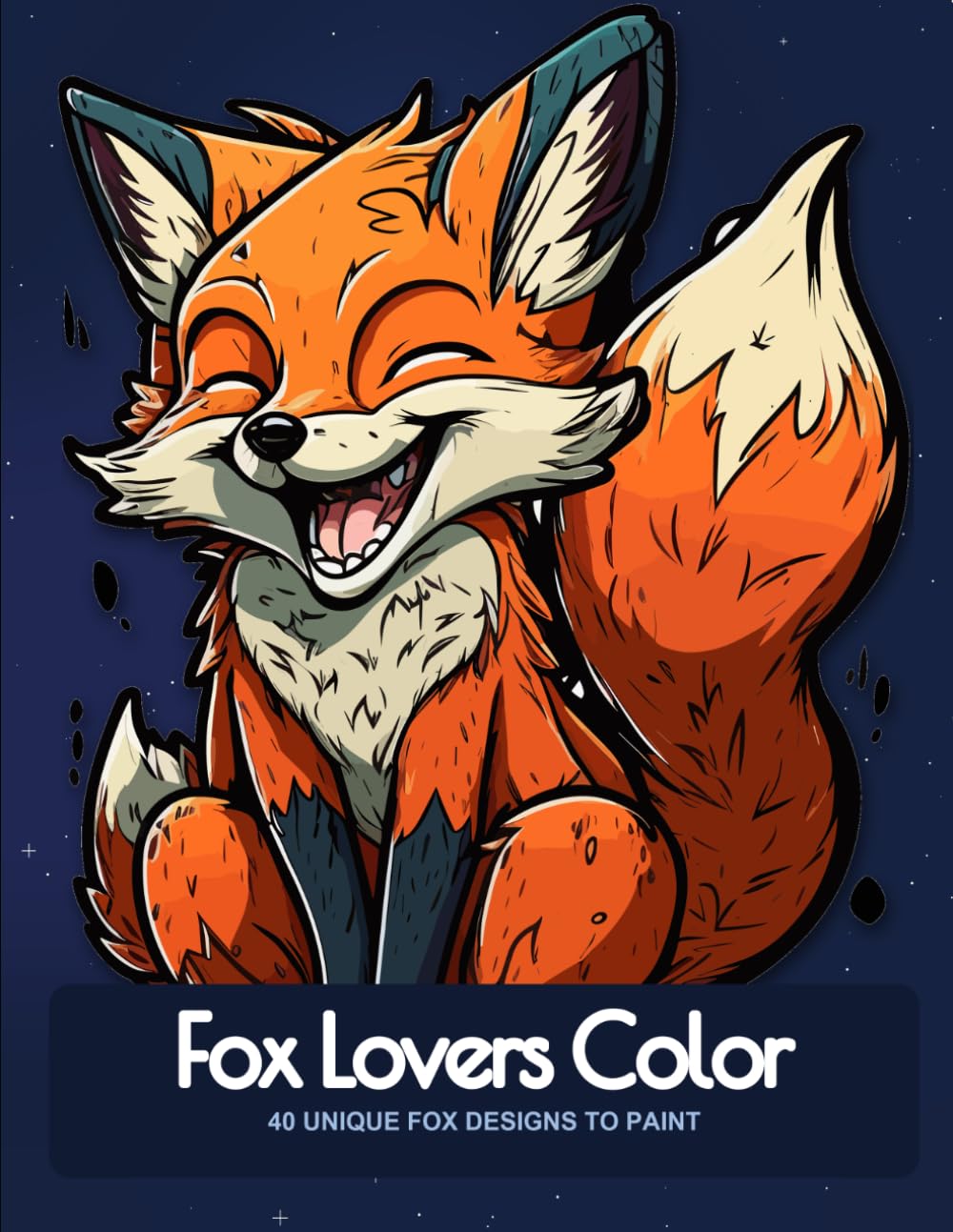 Fox Lovers Color: 40 unique fox designs to paint
