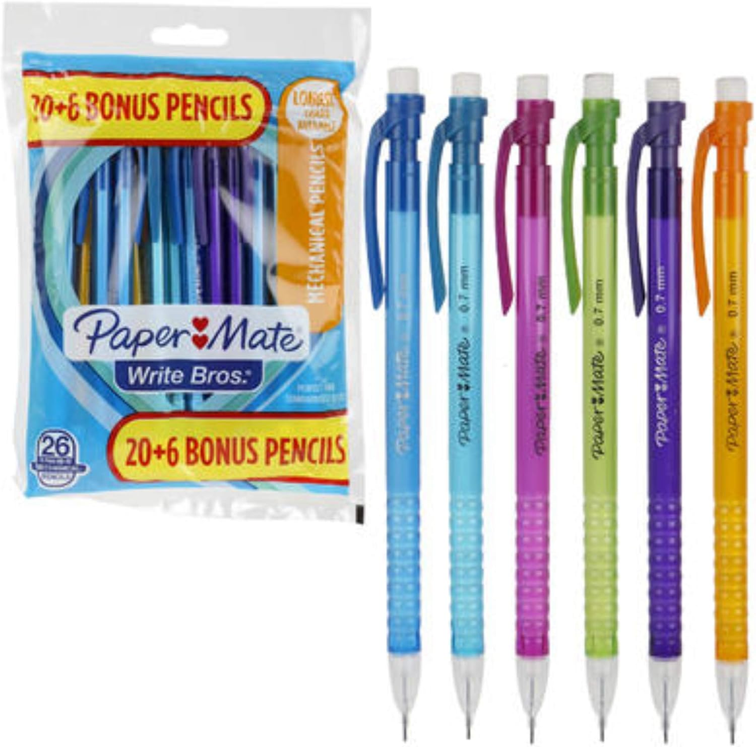 Paper Mate Mechanical Pencils Assorted Color - 26 Count
