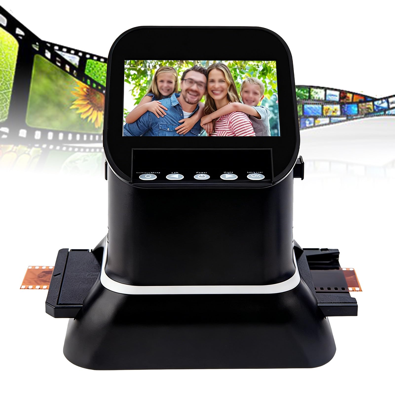 35mm & Medium Format 120 Film Scanner, 22MP Negative Film Scanner for 135, 126, 127 Films & Slides, Converts to Digital with SD Card & Built-in Memory-image-32