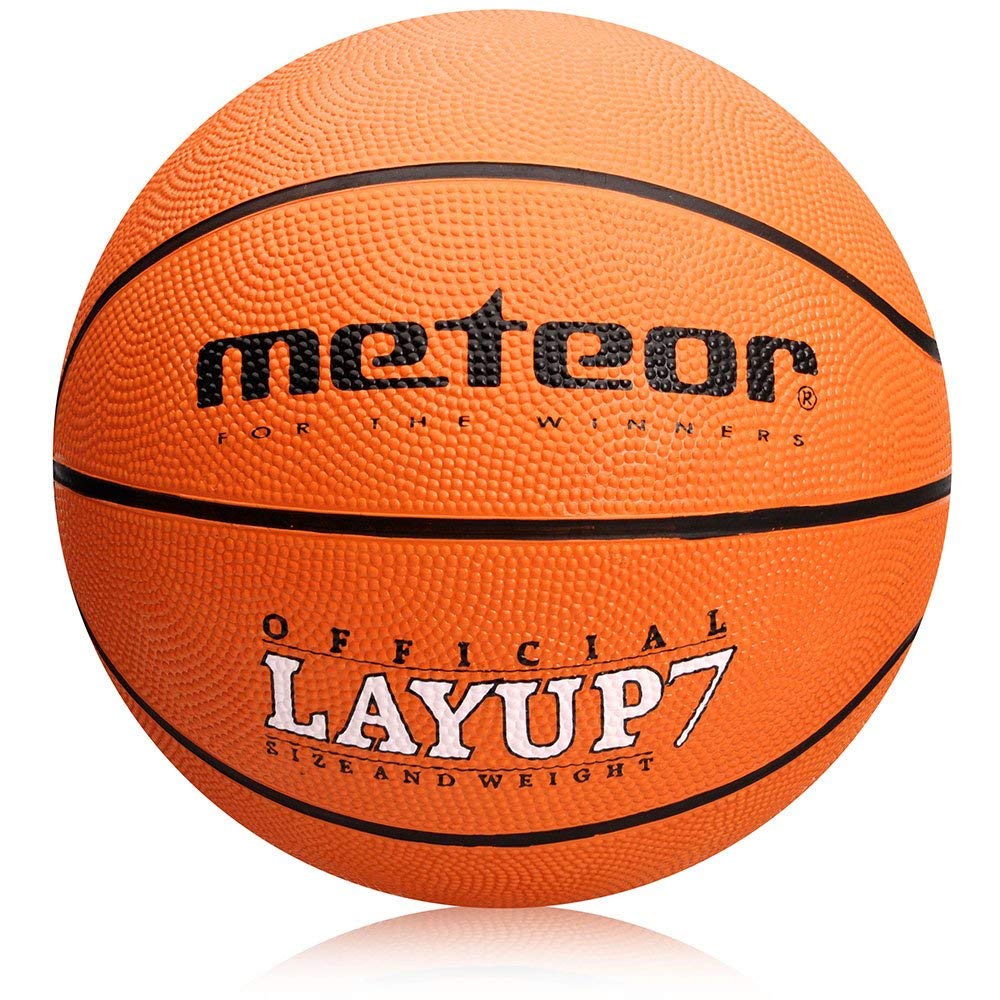Meteor - Basketball for Children, Women & Men – Soft Non-Slip Rubber, Durable Ball for Indoor Training & Matches - Abrasion Resistant, Non-Slip Surface
