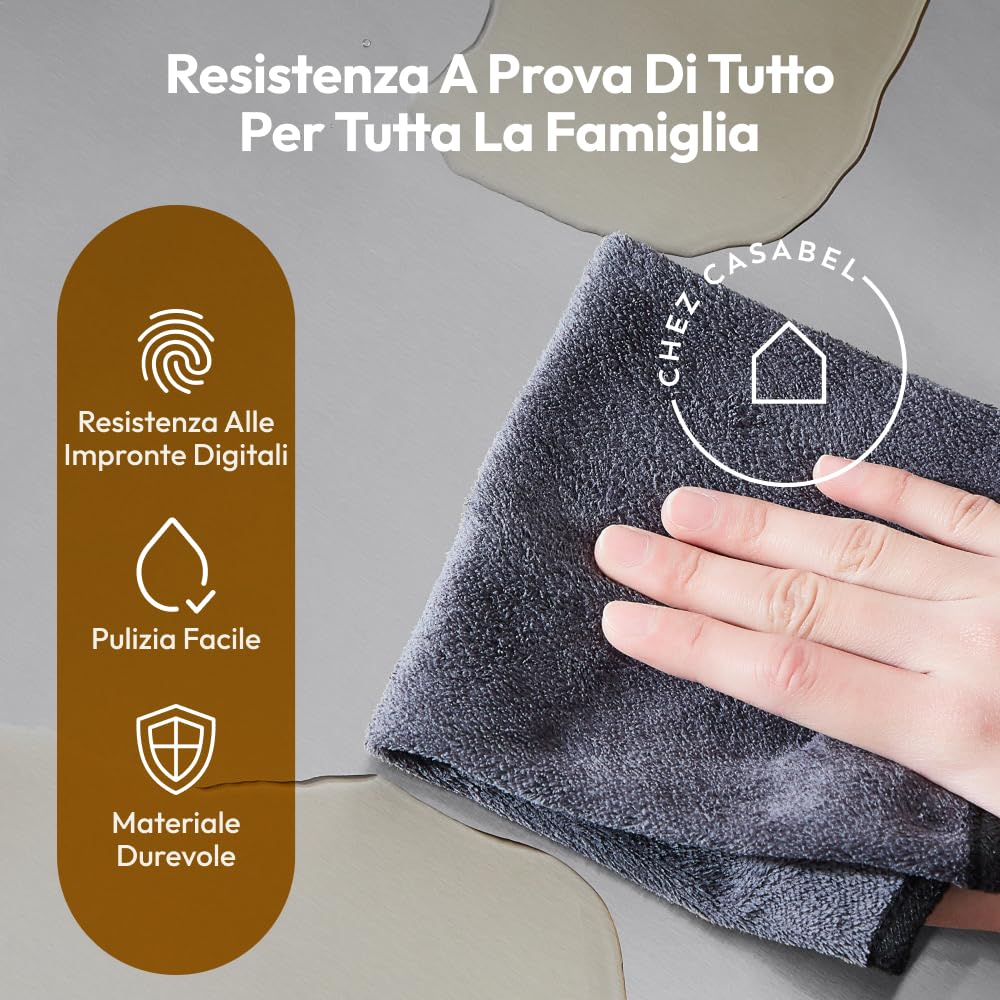 CASABEL Pattumiera Differenziata 3 Scomparti 3x20L, in Acciaio Inox Nero, Secchio Spazzatura - Pattumiera da Cucina per Riciclaggio Rettangolare a Pedale - Bidoni Differenziata da Interno
