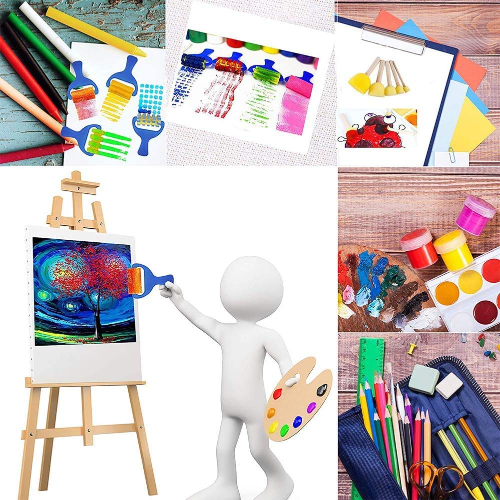 Party Propz Paint Brush Holder for Kids - 1Pc, Dabble Paints Toddlers Kit | Painting Brush for Kids | Sponge Painting Kit for Kids | Non Toxic Paints for Toddler - Image 9 thumbnail