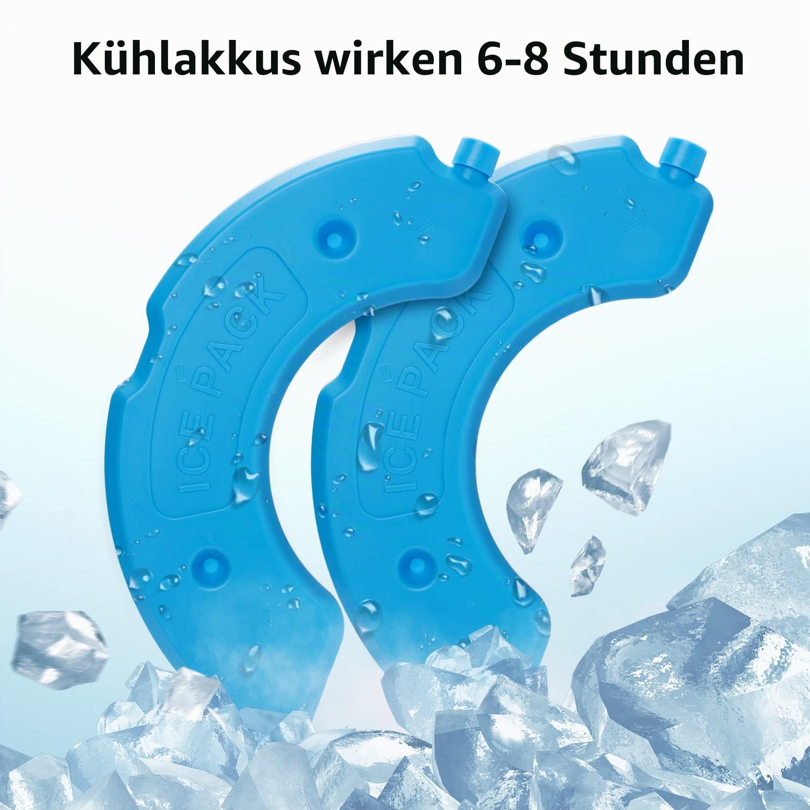 iPettie Ersatz-Kühlakkus für Donut Frost Automatischer Futterspender für Haustiere, Modellnummer IP-FD-C01-I2, 2 Stück