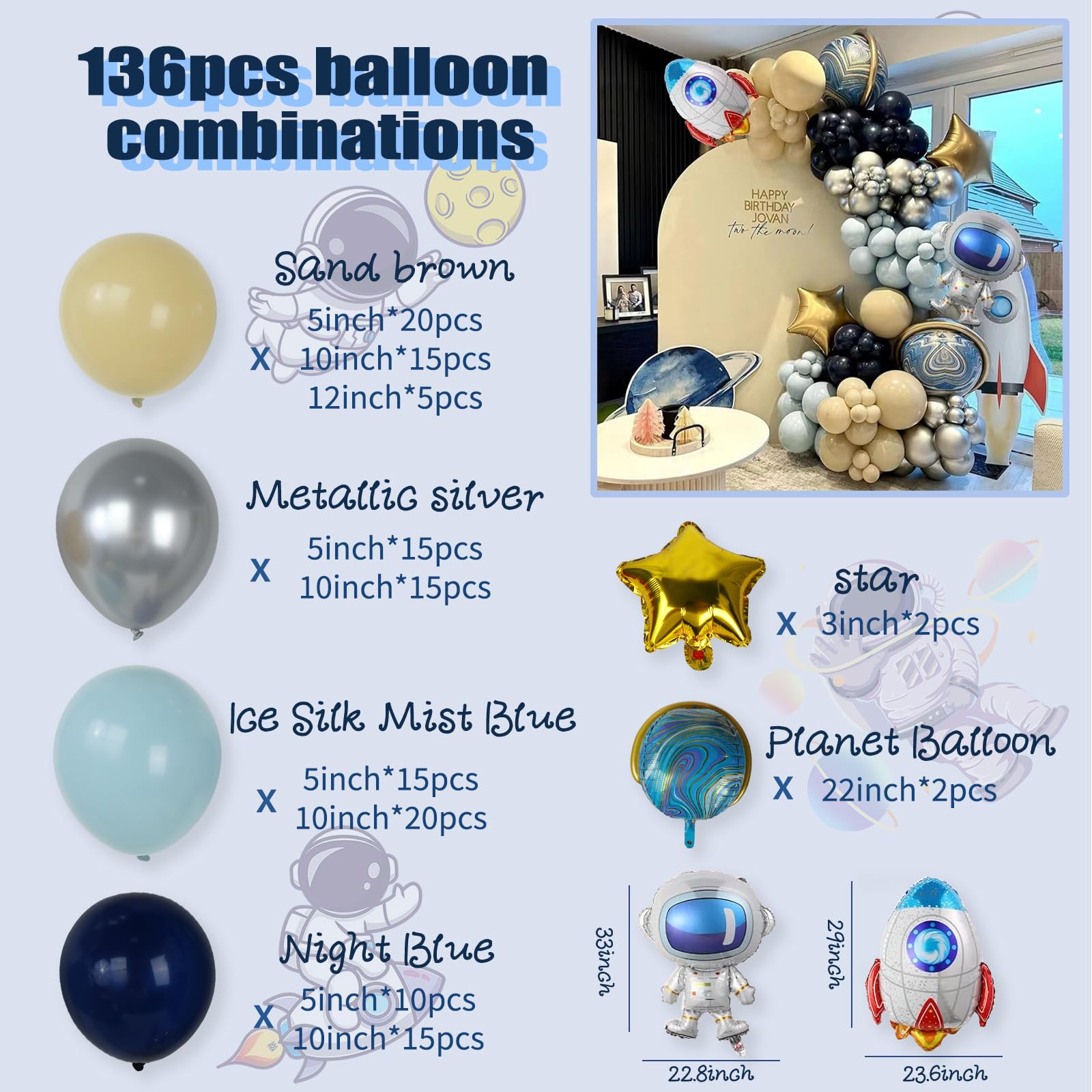 [新品] OMMO BIG SHOULDER BALLOON JK Amazon.com: GIZIUXNE 161pcs Arch Kit Outer Space Party