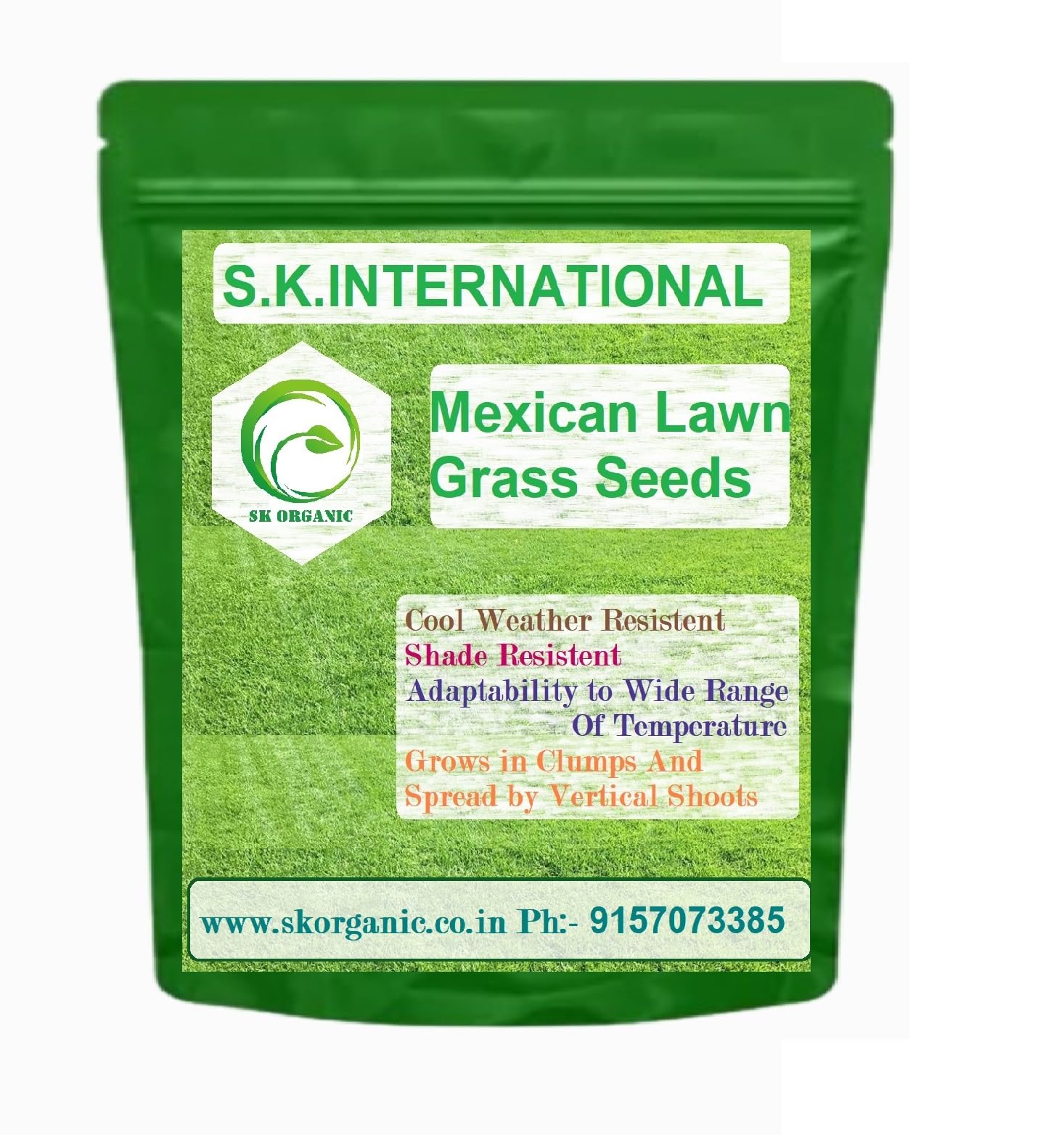 Lawn Grass Seeds, Mexican, Cool Weather Resistant, Shade Resistant, Wide Temperature Adaptability, Clump Growth, 100 gms Covers 70 sq ft (B0D6Z3CWCJ) Amazon Price History, Amazon Price Tracker