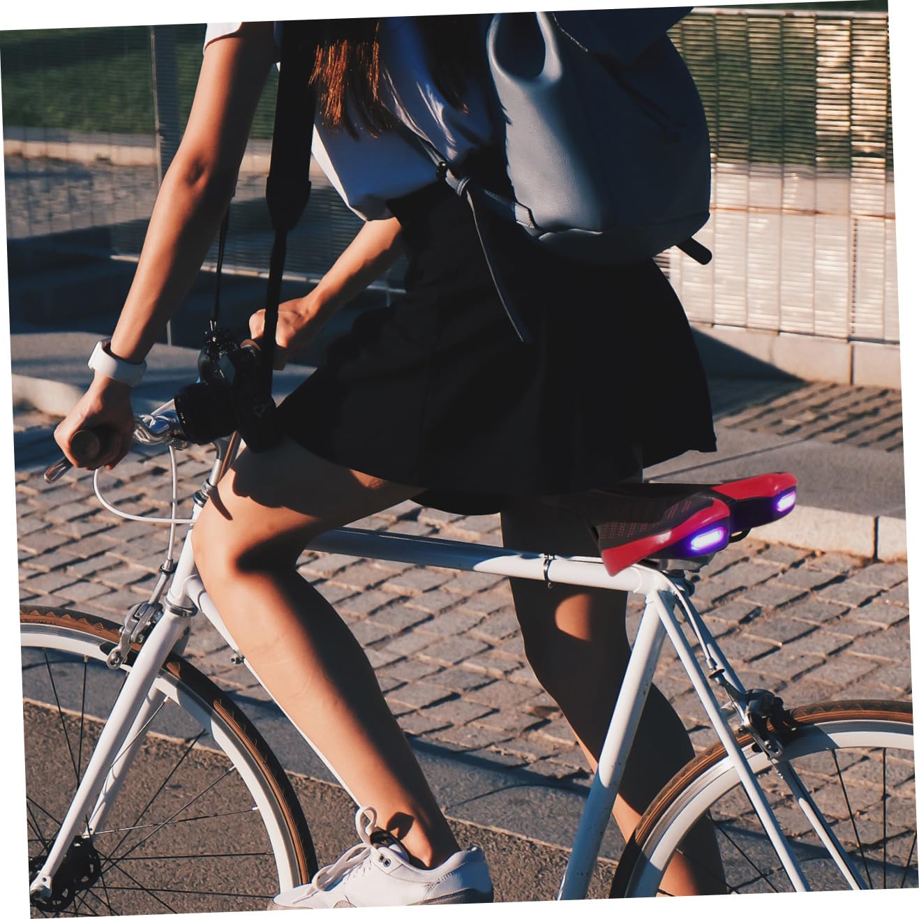 Hemobllo Asiento de Bicicleta cojín del Asiento sillín montaña Acolchado Asiento para Bicicleta Asiento Bicicleta Asiento de Ciclismo al Aire Almohadilla Poliuretano