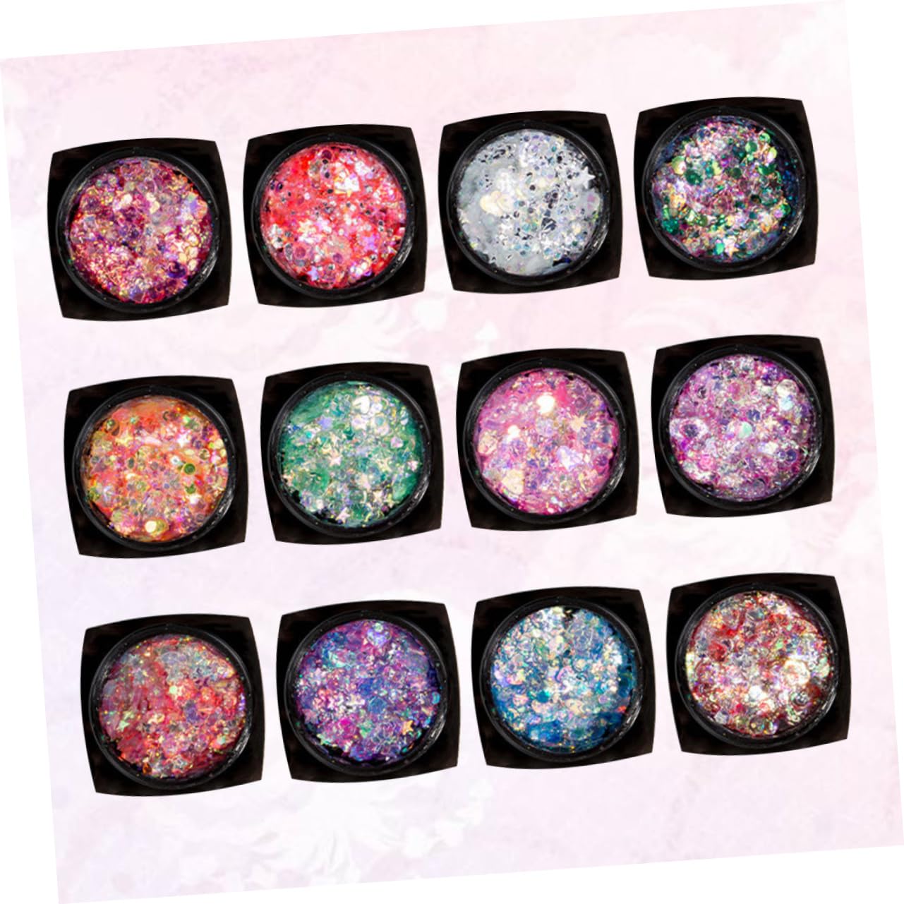 POPETPOP Set Da 2 Pezzi vistoso gel di paillettes per il corpo trucco arredamento del corpo bglossy gel per il corpo glitterato gel di paillettes per il viso gel per il corpo con paillettes