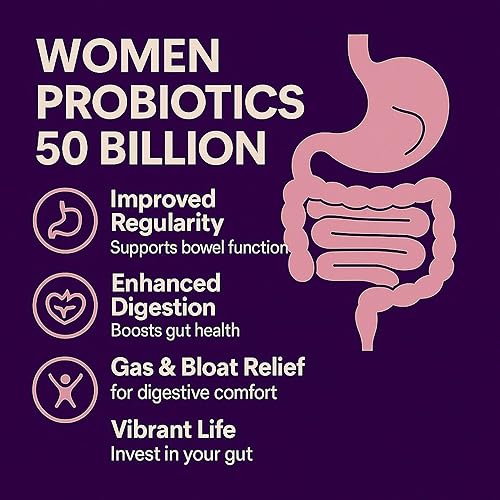 Miniatura 6 de Probiótico para mujer de 50 mil millones de UFC  Apoya la digestión, el alivio de la hinchazón, el olor vaginal y el equilibrio del pH  Salud del