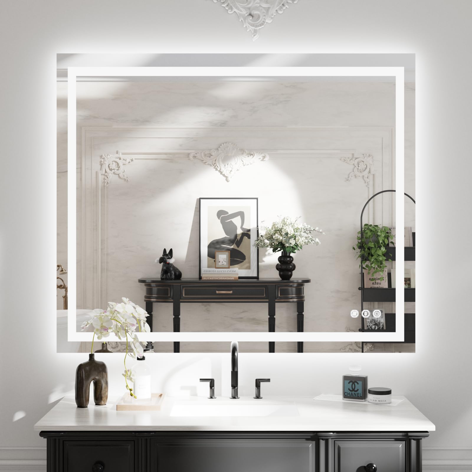 WTTY 48" x 40" LED Bathroom Mirror with Light