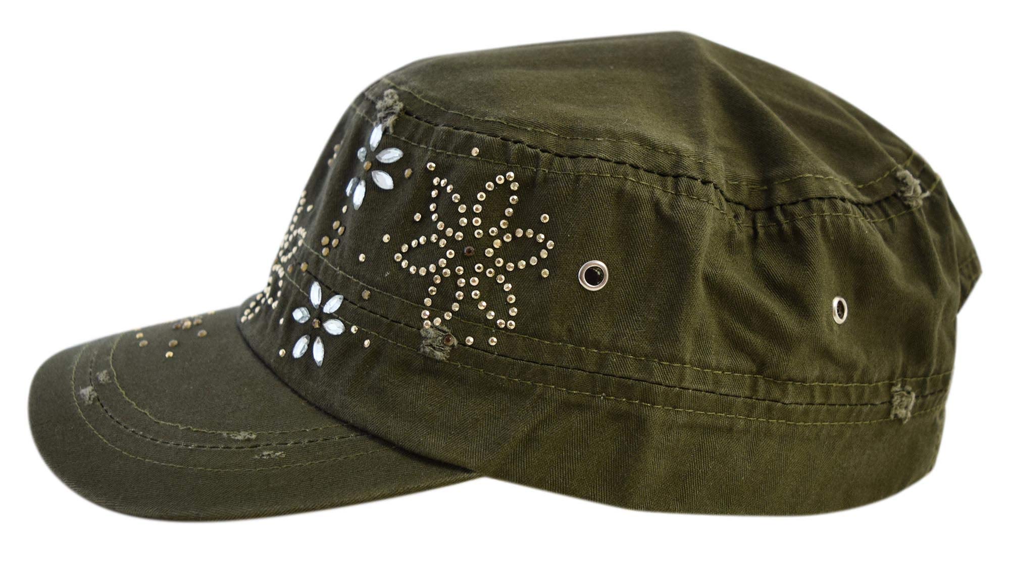 Cap - Damen Army Cap Vintage (290) (Oliv)