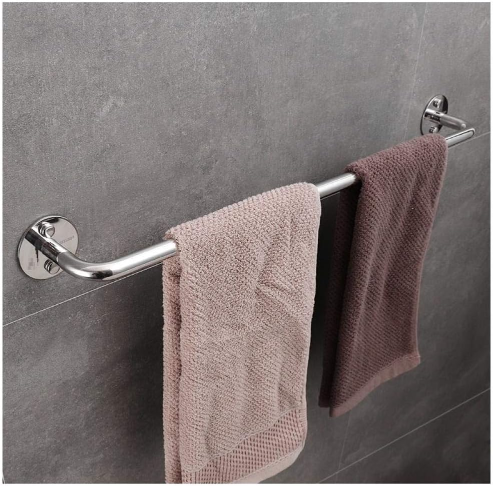 Easy to Install Mirrored Bright White Single Rod Simple