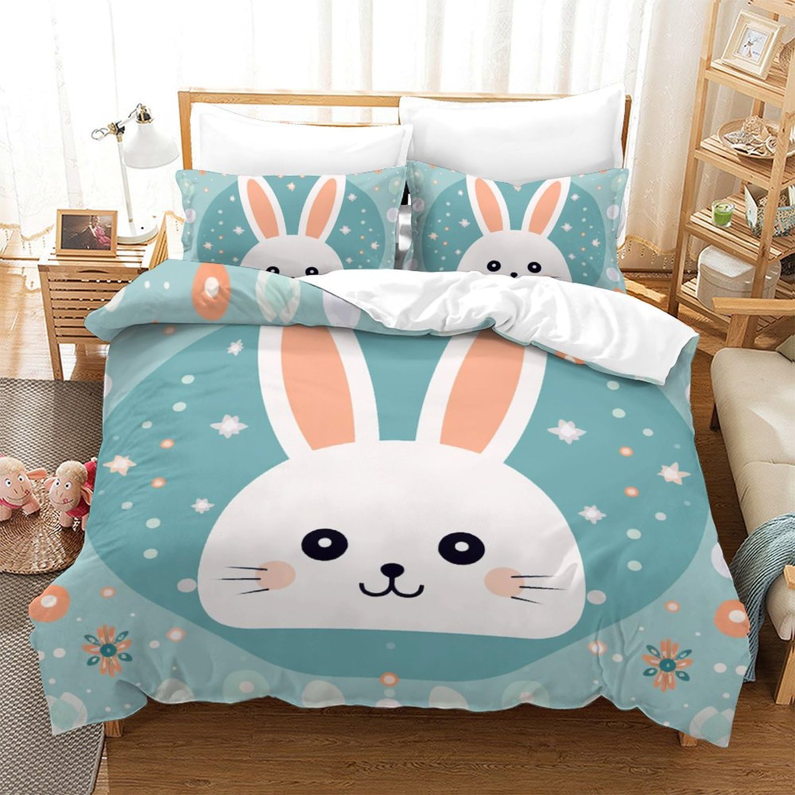 Parure de lit housse de couette 200x200 enfant ado adulte linge de lit microfibre