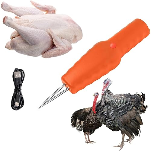 Chicken Plucker Machine，Chicken Feather Plucker | Feather Remover for Chicken/Duck/Goose（Orange）