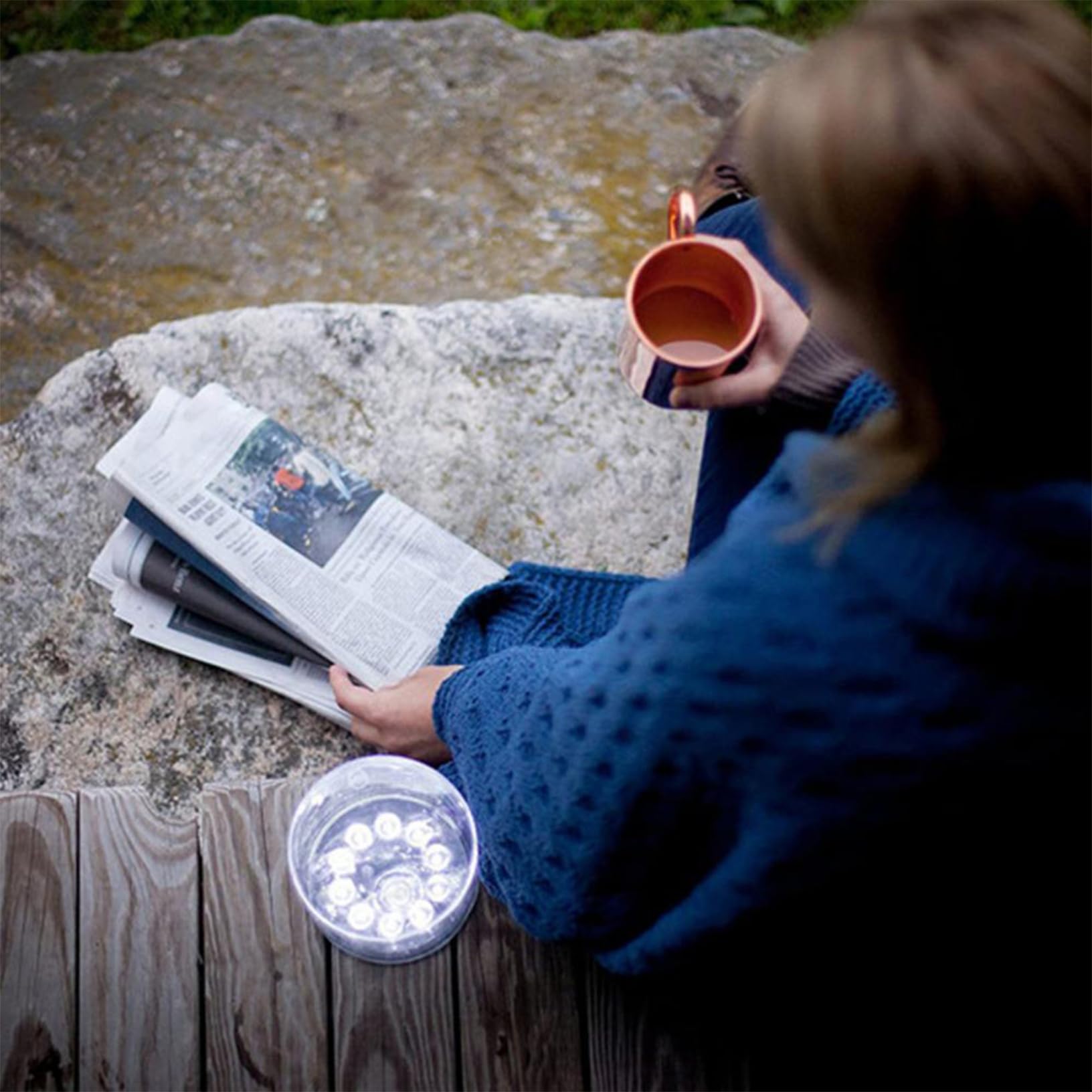 Linterna solar inflable, luz de camping portátil con 3 modos de brillo, luz solar plegable impermeable para senderismo al aire libre emergencia