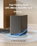 Barre de Son ULTIMEA 7.1ch Virtual Surround, Barre de Son pour TV avec 4 Haut-parleurs Surround, Système de Son Surround pour TV, Contrôle par App, Barre de Son TV avec Caisson de Basses, Opt/AUX, Aura A40
