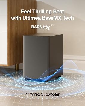 ULTIMEA 7.1ch Sound Bar w/Subwoofer, Virtual Surround System for Smart TV