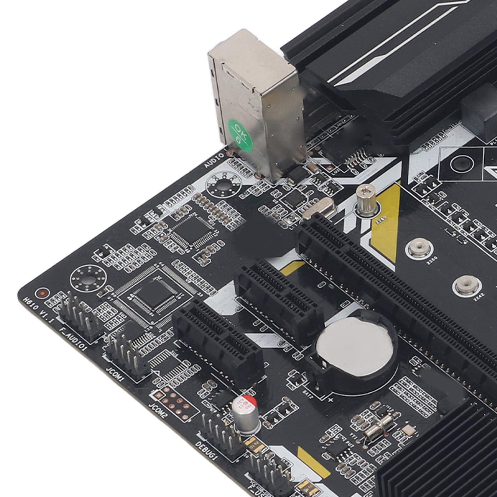 Płyta Główna H610U 2xDDR4, Płyta Główna LGA1700, Płyta Główna Micro Atx z PCIe 3, 3 X SATA3.0, 1 X M.2, USB, HDMI, VGA dla I3, I5, I7, I9, Pentium, Celeron