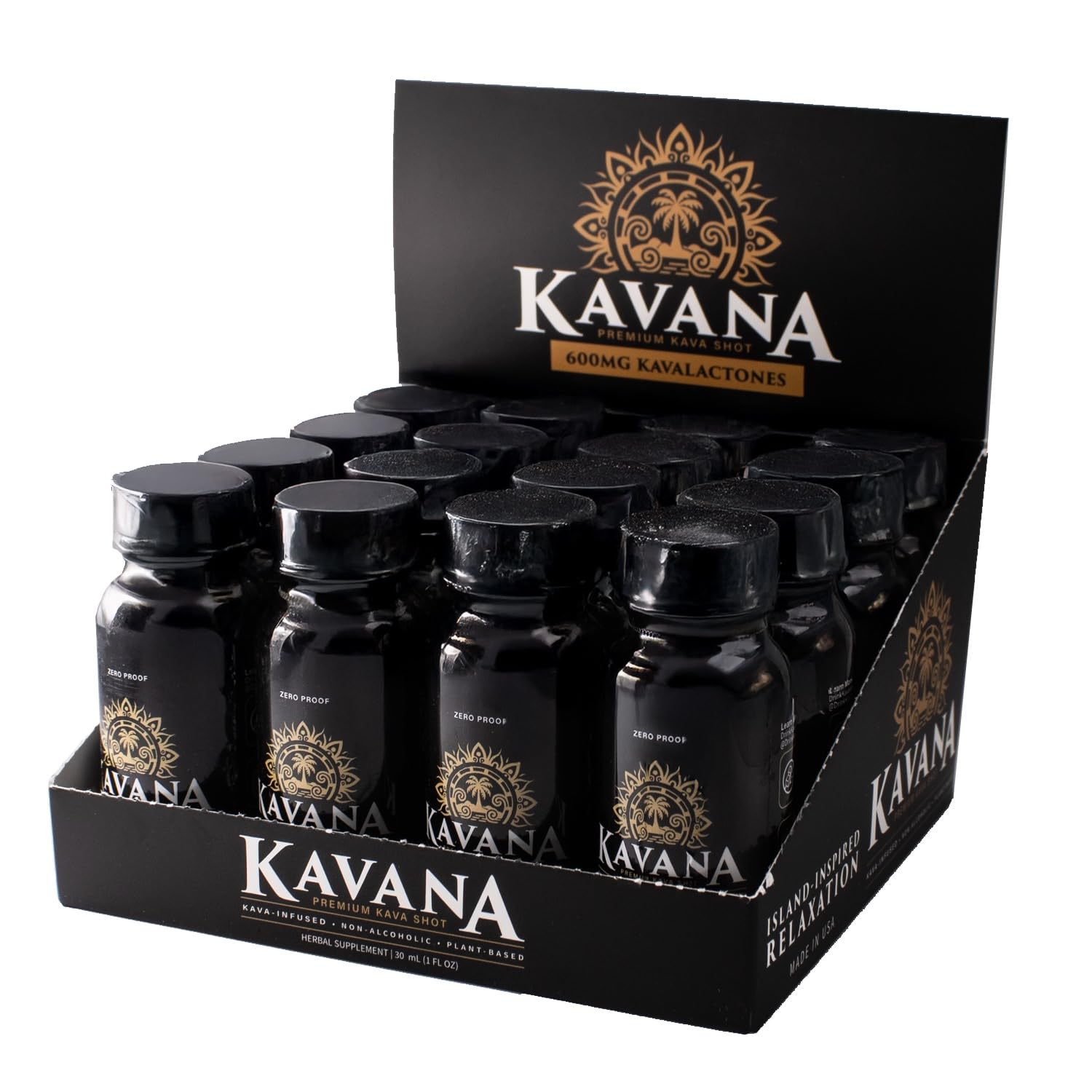 Amazon.com : Kavana Kava Shots - Made in USA, 4X Concentrated Non