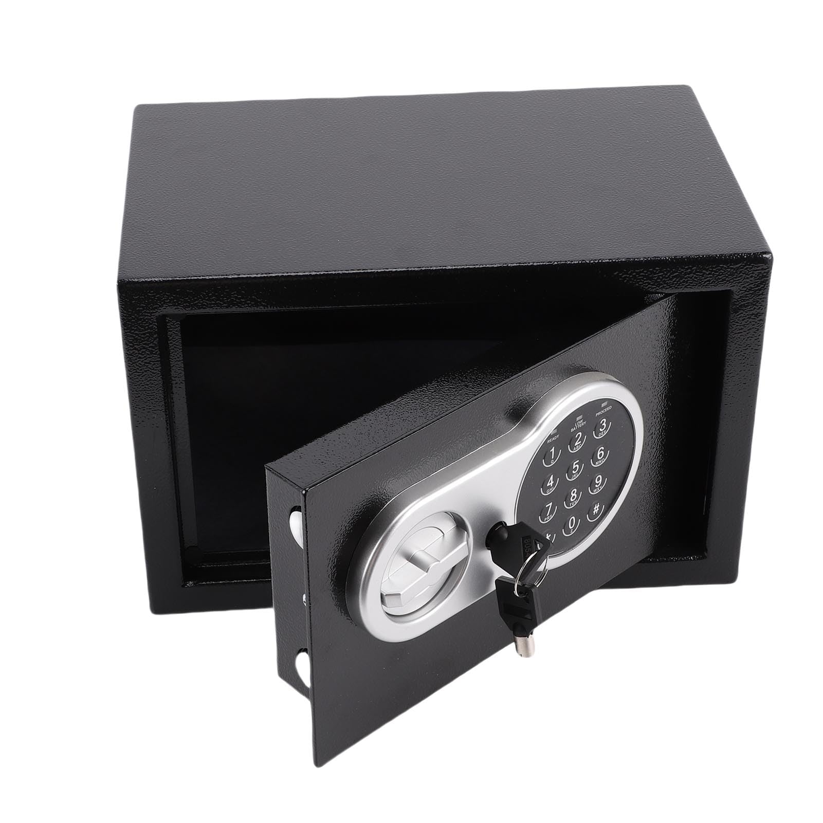 LiebeWH Piccola Cassaforte per Casa Mini Armadio di Sicurezza in Acciaio Legato a Basso Tenore di Carbonio con Serratura e Tasti Piastra per Porta da 3 Mm Conservazione Compatta per Contanti Gioielli