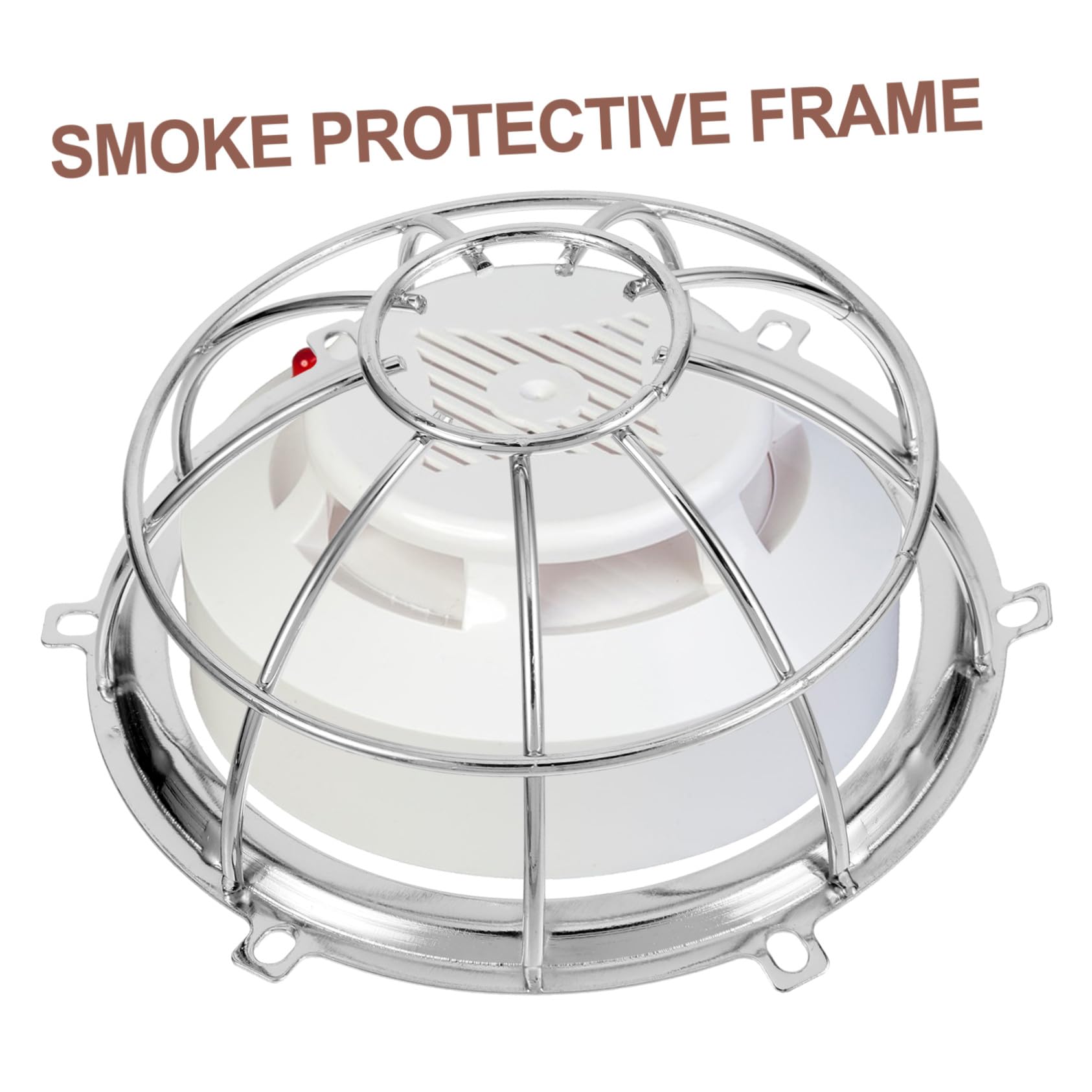 Anneome 7 Piezas Protectora de Metal para Detector de Humo y Sensor de Incendios Resistente Diseño Elegante y Fácil Instalación para Hogar Comercio y Hoteles