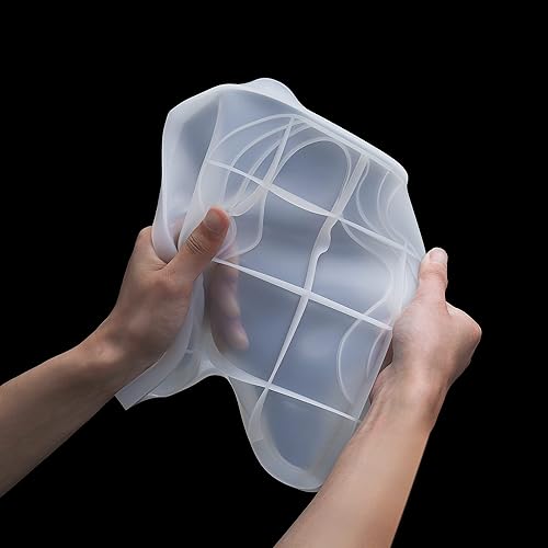 Miniatura 8 de Molde de resina epoxi de cristal de silicona para río en terrazas irregulares, molde de fundición hecho a mano, manualidades, herramienta de