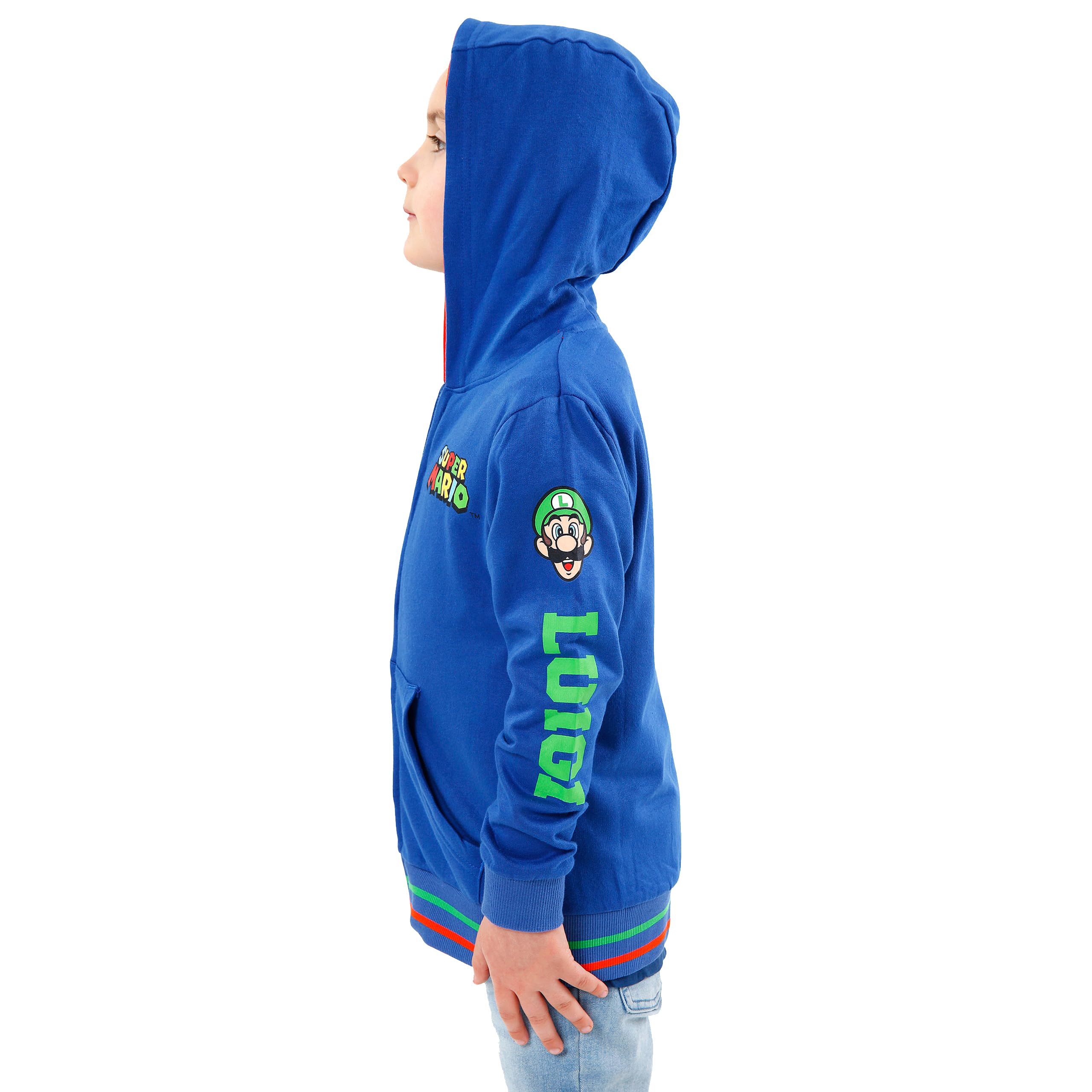 SUPER MARIO BROS Chłopcy Bluza zapinana na zamek
