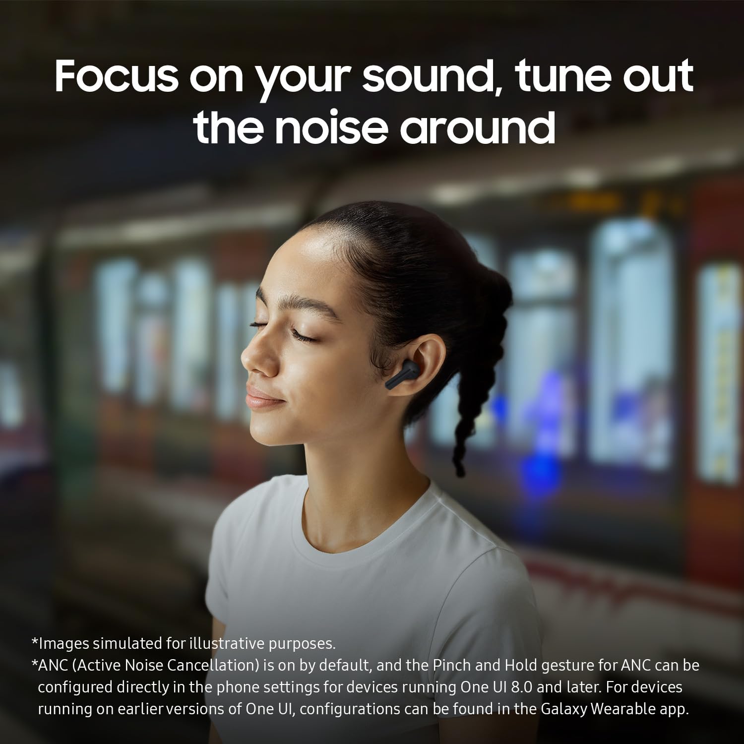 Samsung Galaxy Buds3 FE - Auriculares Bluetooth con traducción en Vivo en Tiempo Real de IA, emparejamiento y conmutación automáticos, Resistencia al Sudor y al Agua, Modo Find My Earbuds