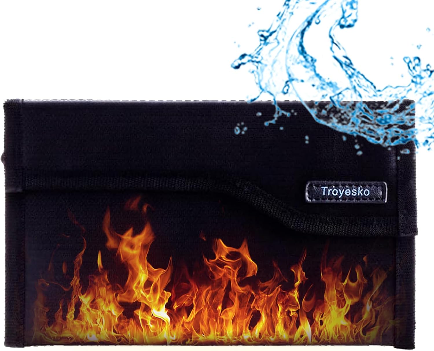 Little Fireproof Money Pouch, For Cash And ID Bag, 2012℉ 8x5" Small Fireproof Bag,Fire Envelope Container, For Cash Small Valuables,Money, Jewelry,credit cards