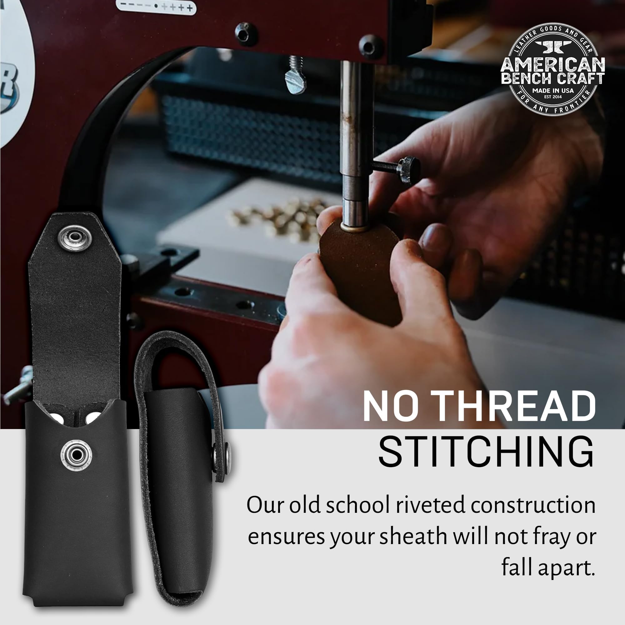 Amazon.co.jp: American Bench Craft リベットレザーマルチツール 