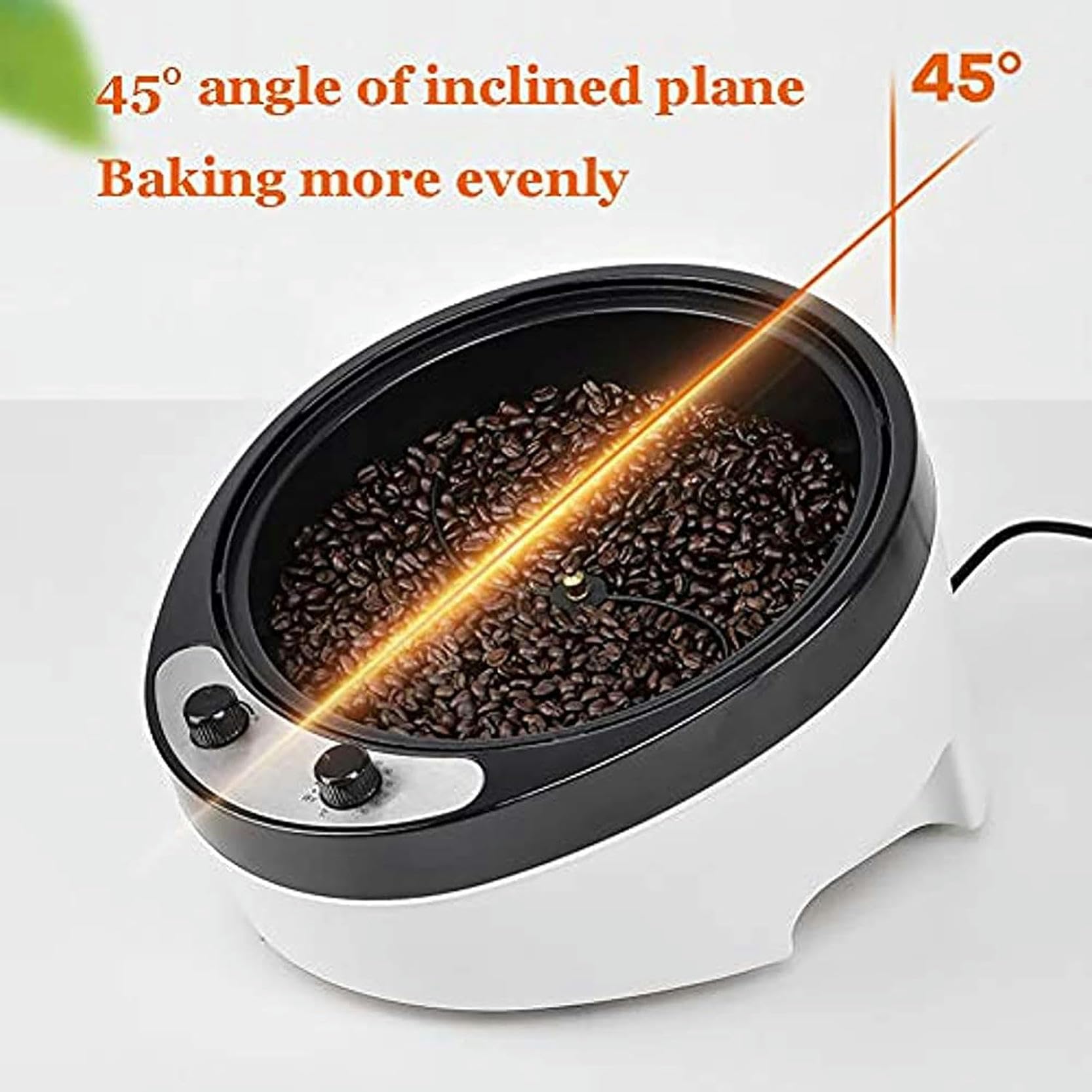 Tostatrice Per Caffè In Grani 1200W Macchina Per Tostare Il Caffè Macchina Per Il Forno Domestica Con Regolazione Della Temperatura, Per Caffè, Fagioli Crudi, Arachidi, Cereali, Spezie Da Forno,-1