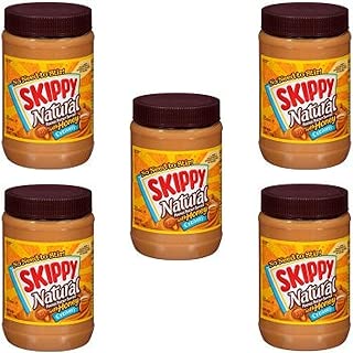 Skippy Natural Creamy Peanut Butter Spread with Honey 40 oz. Plastic Jar - 5 Bottles - coolthings.us
