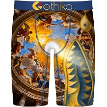 Ethika Mens Staple Boxer Brief, 4-Way Stretch with Signature - Bomber Glory Dome