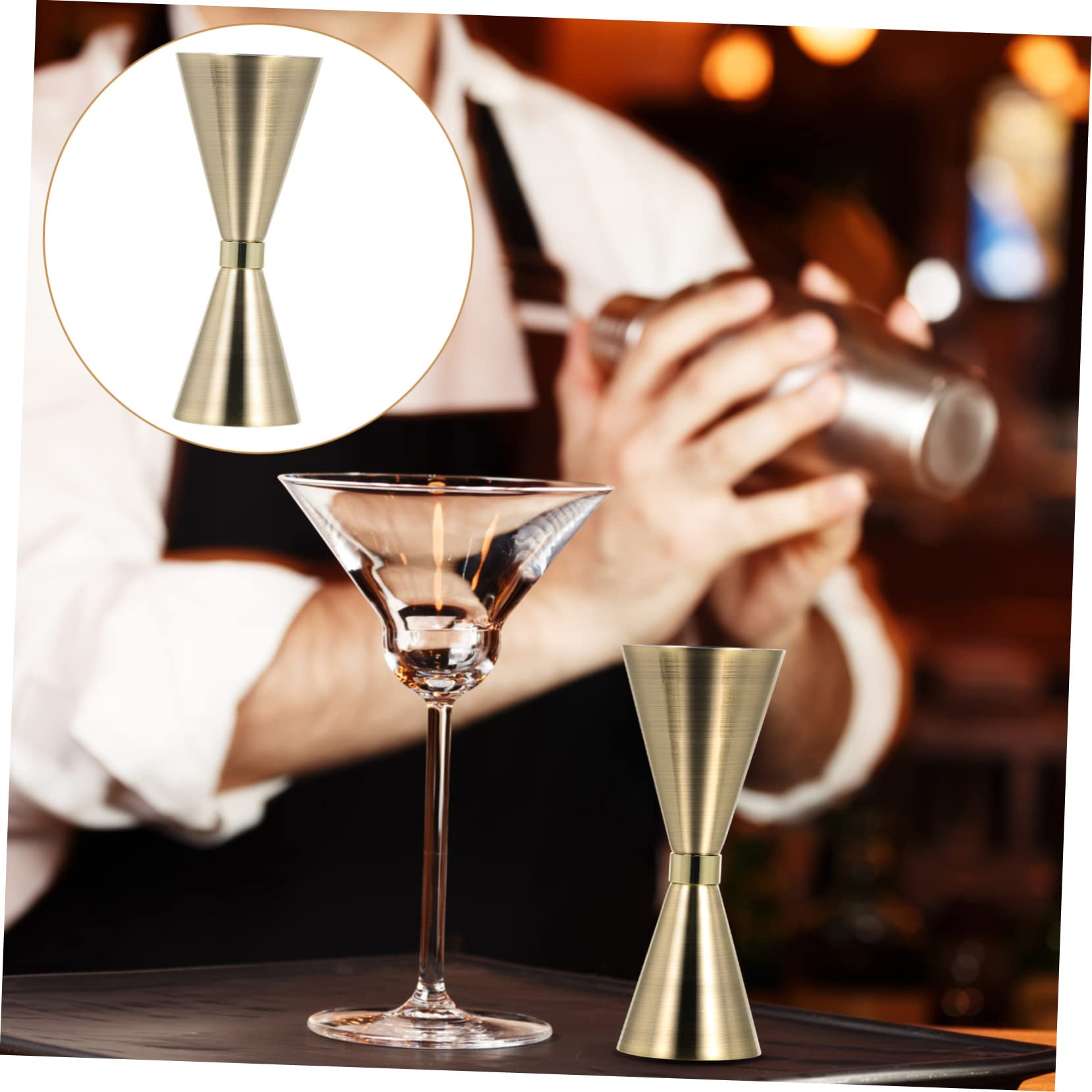 MAGICLULU 3pièces Jigger à Cocktail Acier Inoxydable Doseur De Outil De Mesure Élégant pour Bar Et Maison Pratique Et Décoratif