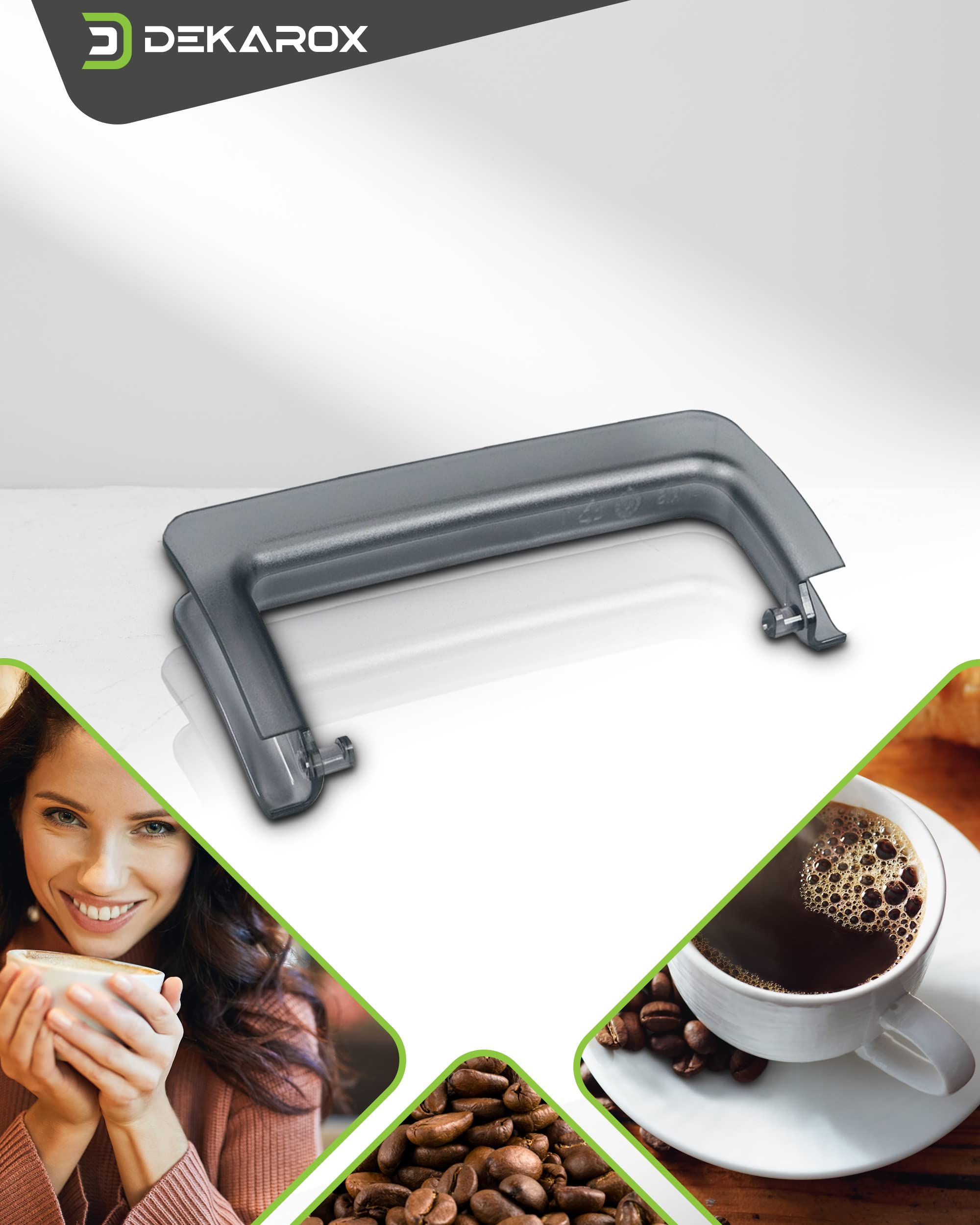 DL-pro Poignée Réservoir Eau Gris Transparent Pour Machine à Café Bosch Siemens 00653064 653064