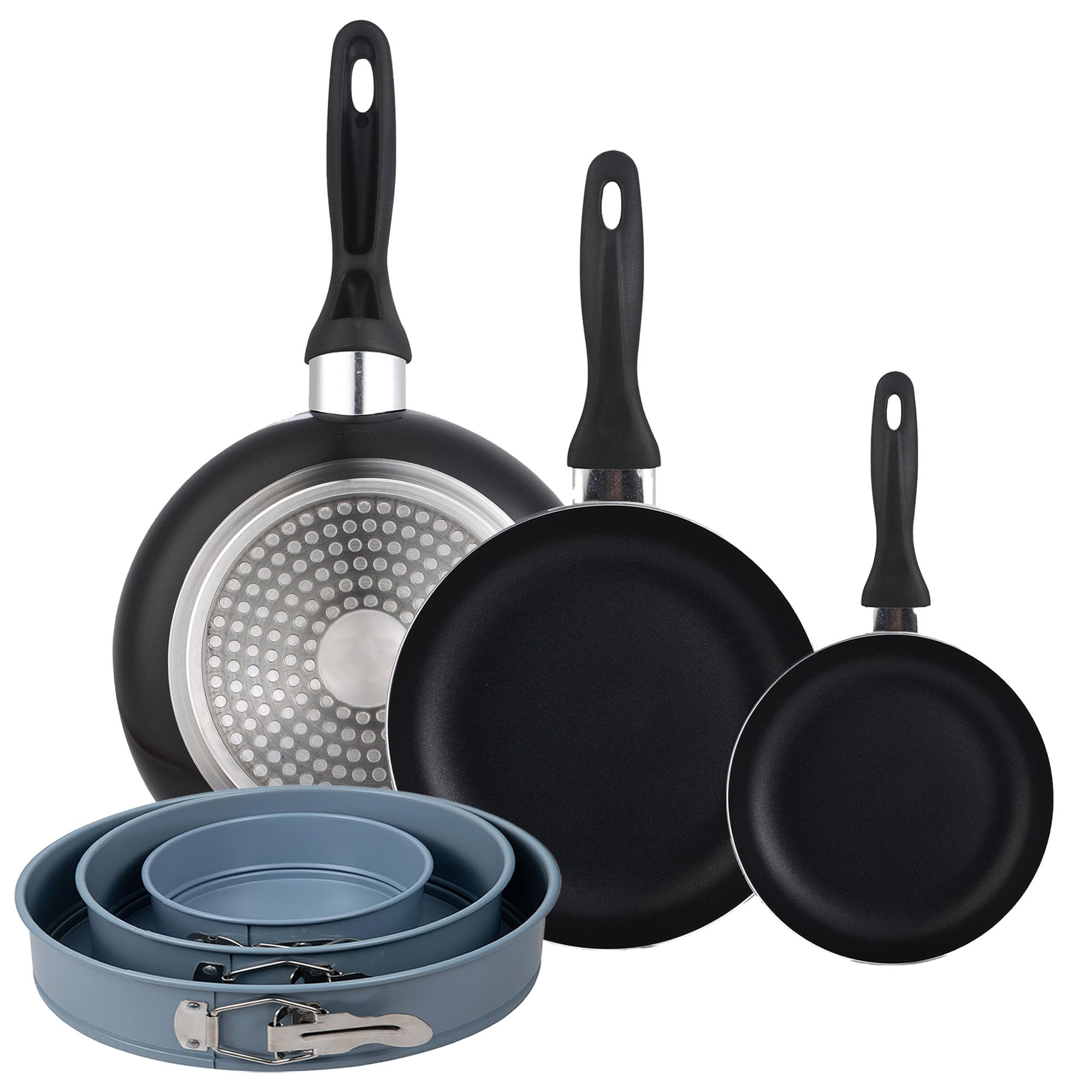Moules ronds Wellhome en aluminium pour cuire sans brûler vos tartes et gâteaux