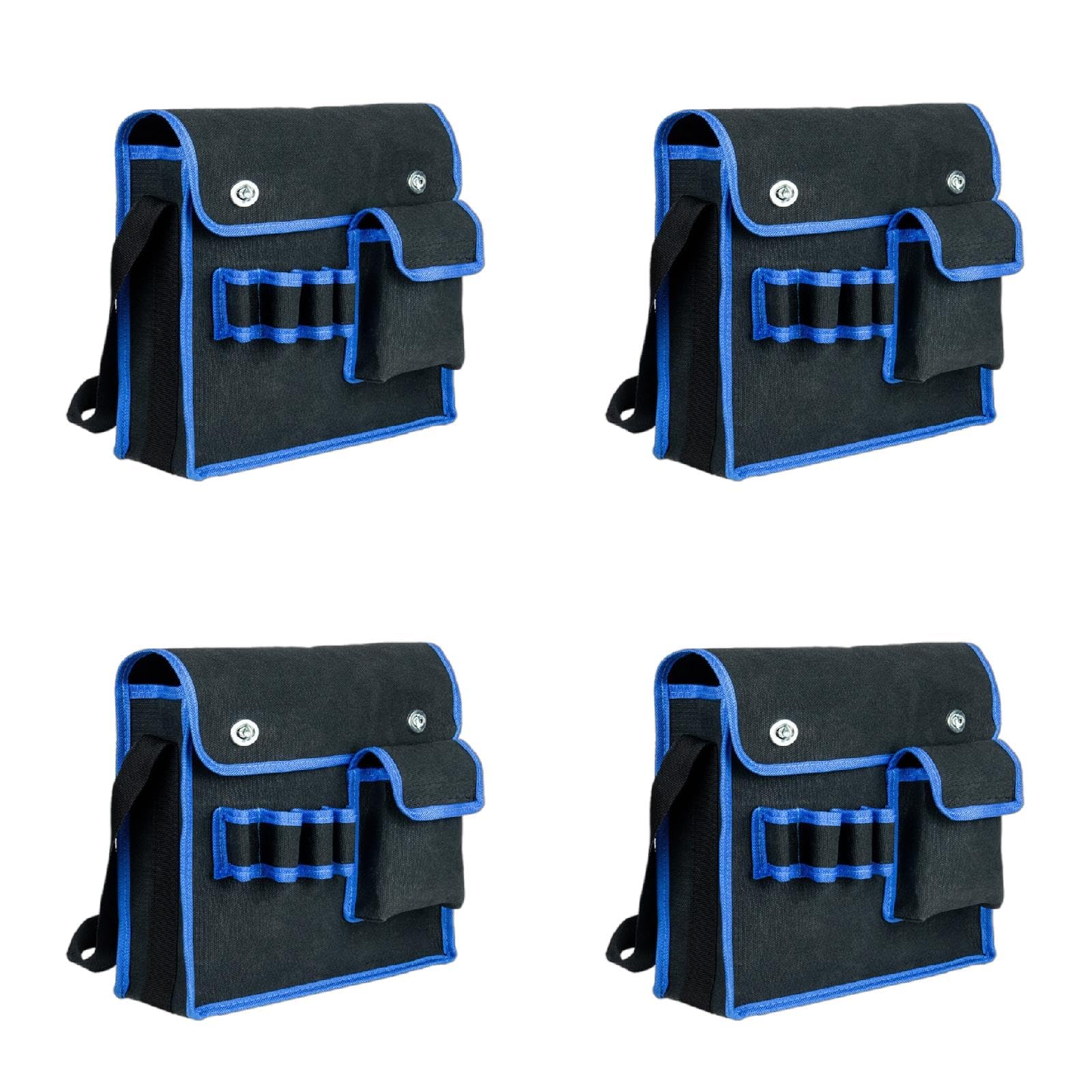 Sac à outils en toile robuste de grande capacité avec sangle épaule pour électricien