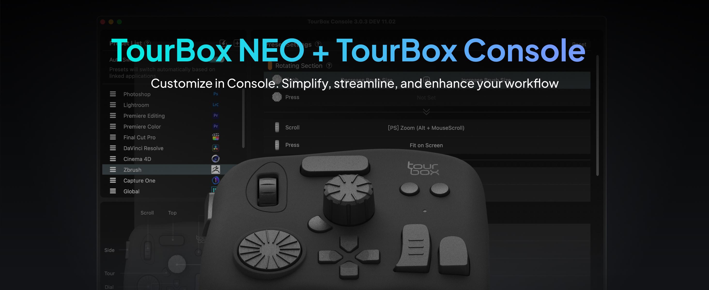 Amazon.com: TourBox NEO - Customizable Editing Controller, Video