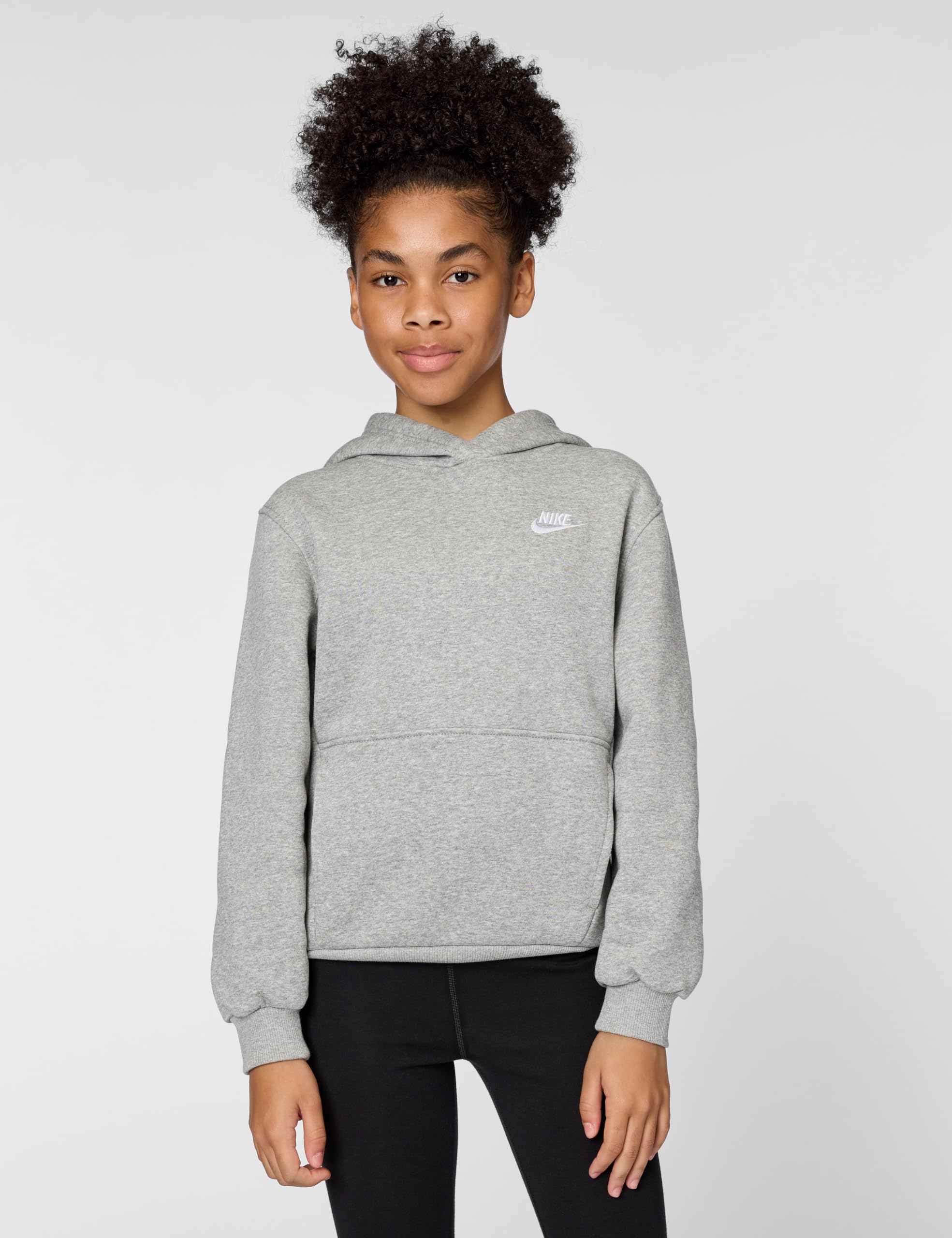 NIKE K NSW Club FLC HDY Lbr Top Unisex - Bambini e Ragazzi