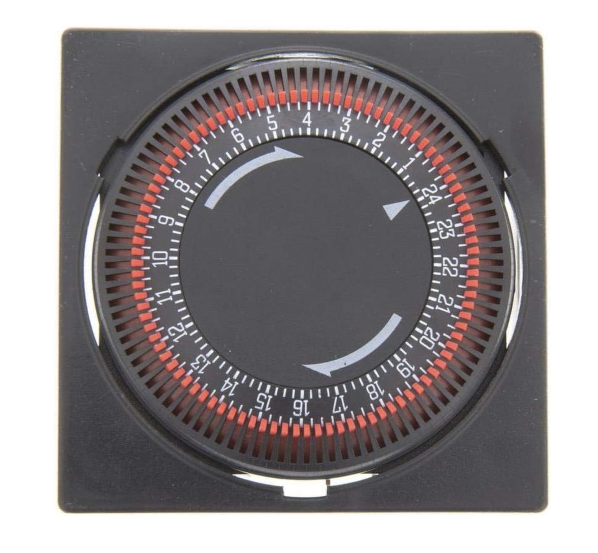 Reloj Temporizador Programador Horario 24h | Ciclos de 15 min | Capacidad 16A | Formato Encastrable Circular/Cuadrado | Control de Desescarche