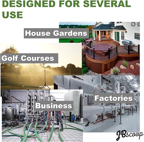 Miniatura 6 de JBscoop Soporte de manguera grande de acero inoxidable, colgador de manguera resistente